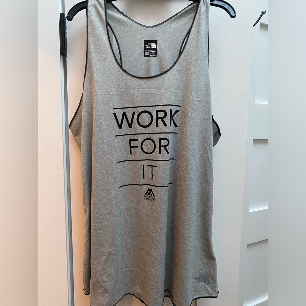 North face tank in a size xl- active wear